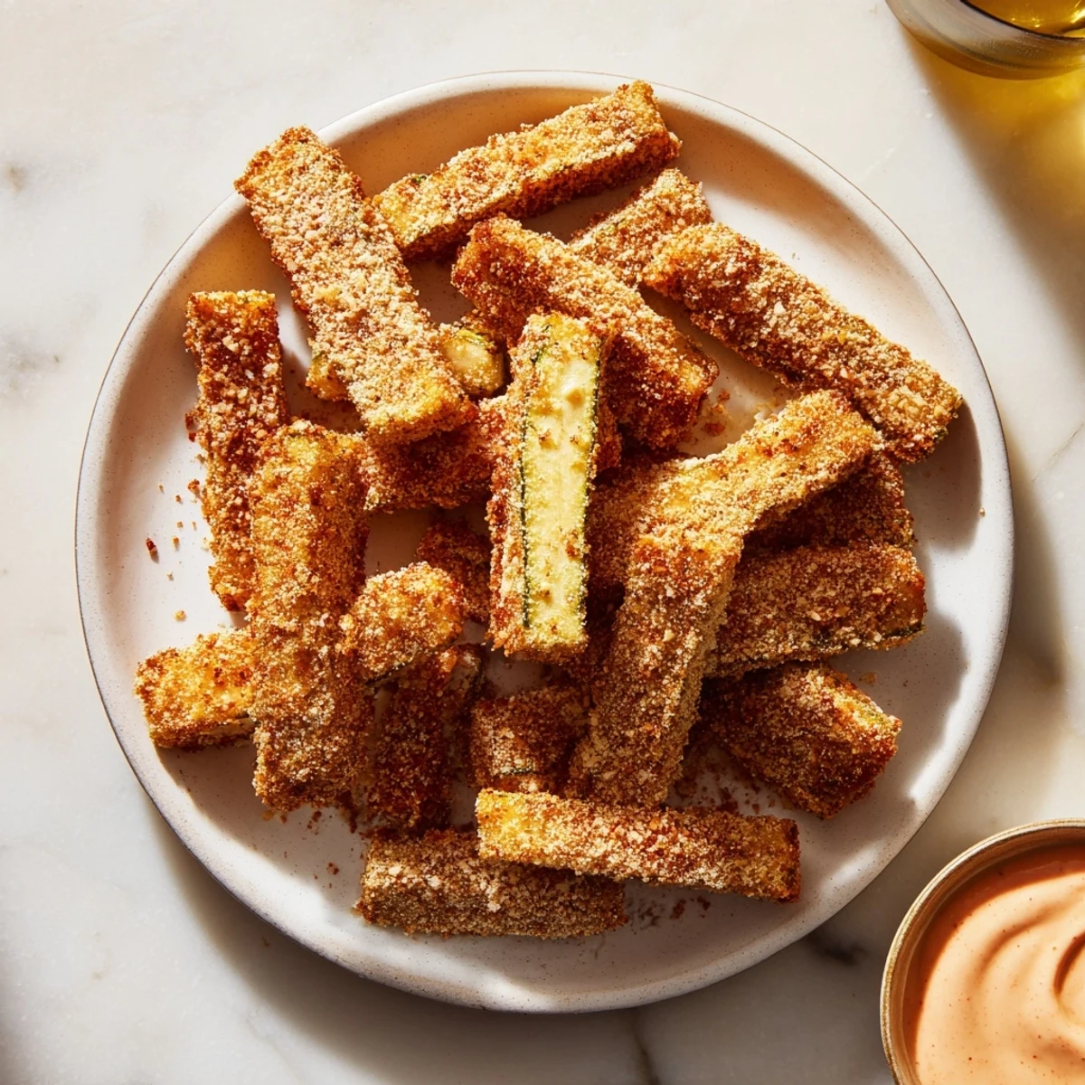 Crispy Parmesan Zucchini Fries