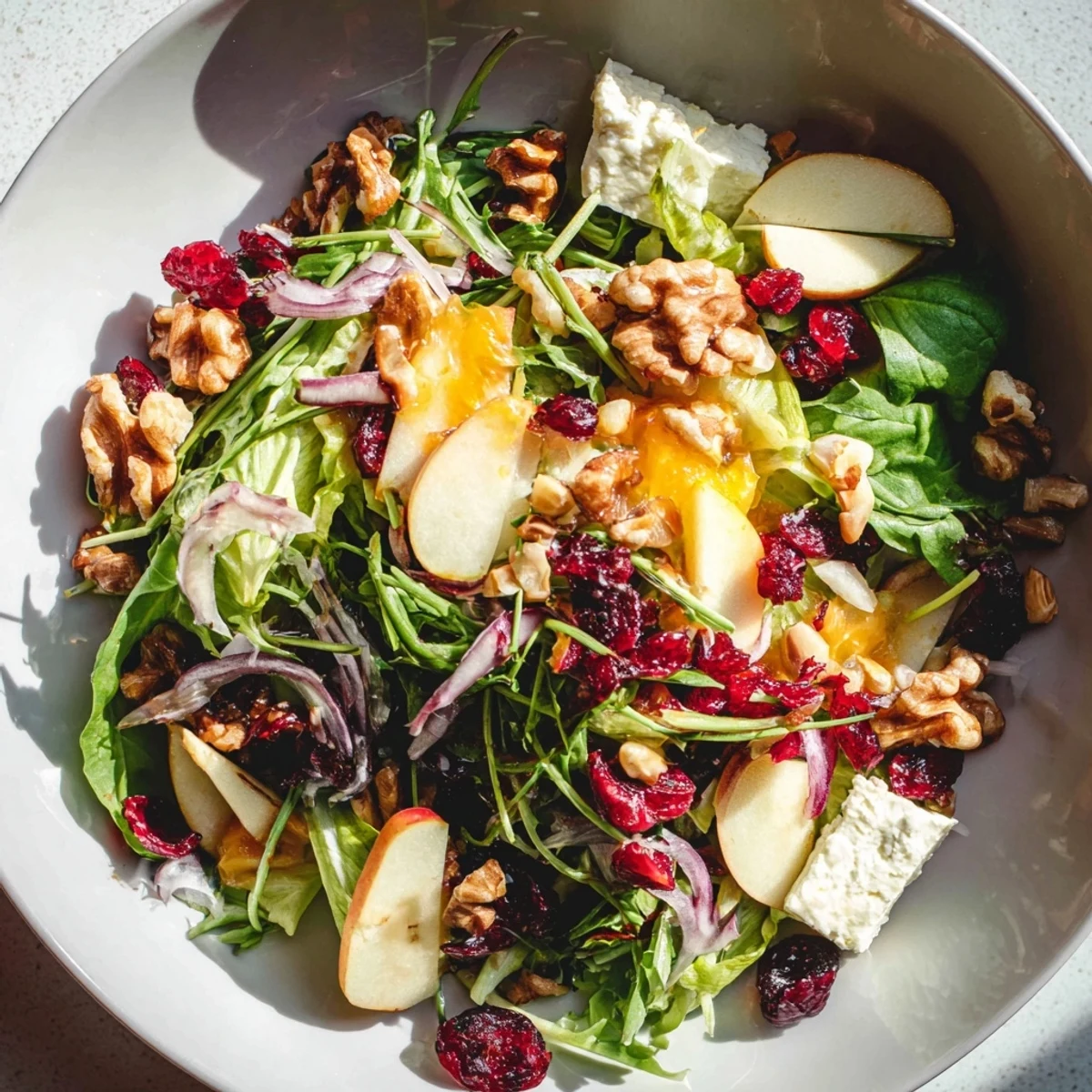 Seasonal Cranberry Walnut Salad