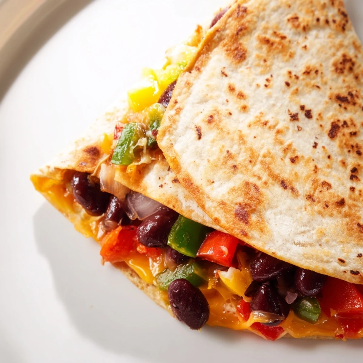 Black Bean Cheesy Quesadilla