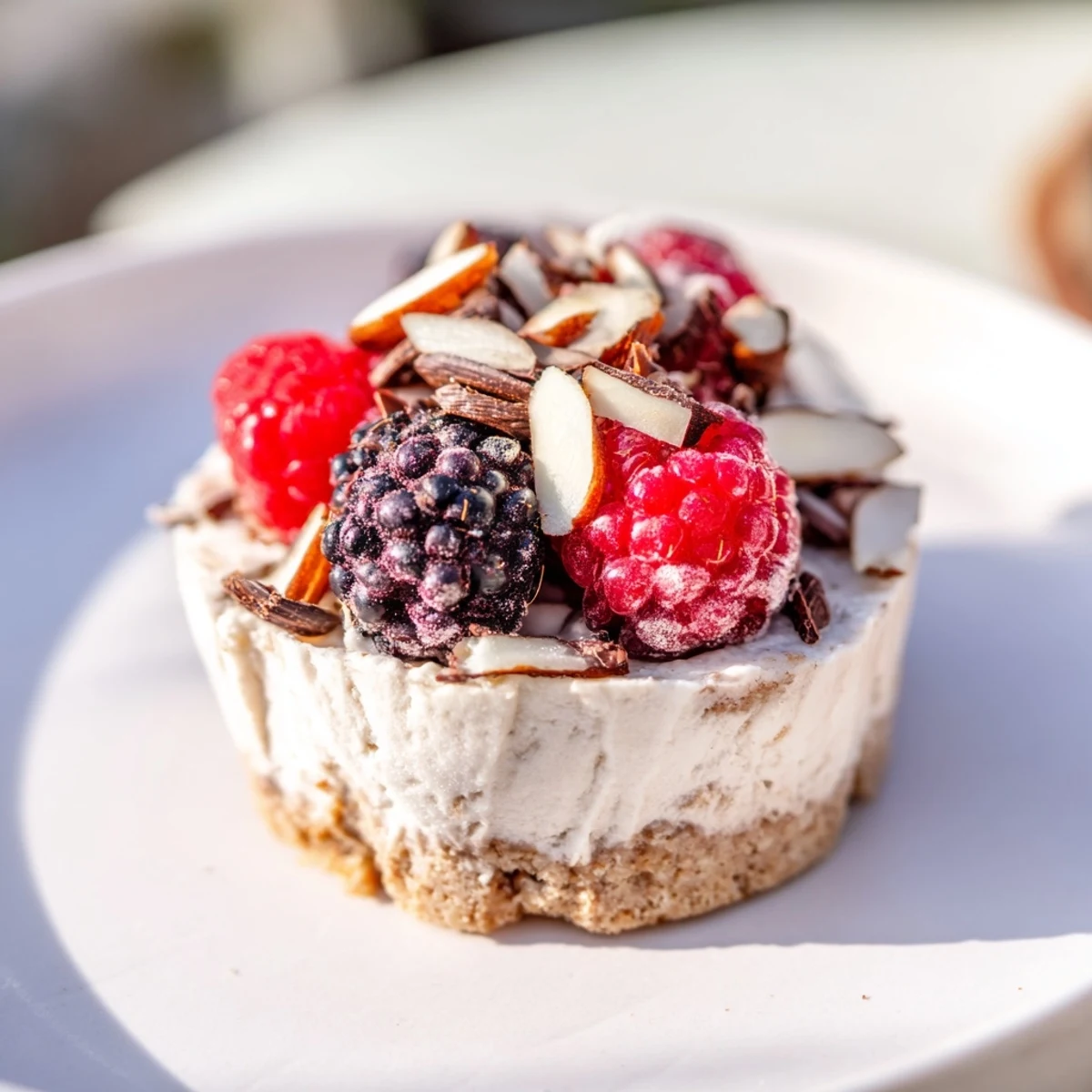 These no-bake protein cheesecake cups look divine, a perfect, healthy dessert treat, easy to make.