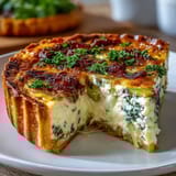 A golden quiche with leeks and Gruyere, baked until custardy and fragrant with fresh herbs.