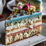 Pastel Ombre Spring Floral Cake