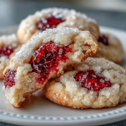 Freshly baked Soft Chewy Raspberry Sugar Cookies cooling on a wire rack with vibrant berry specks.
