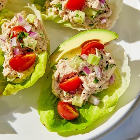 Tuna Salad Lettuce Wraps