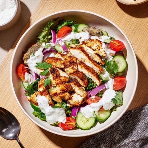 Chicken Shawarma Salad Bowl
