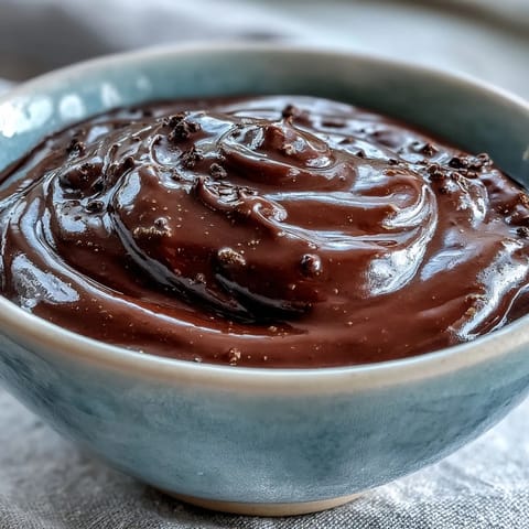 Steaming Boozy Chocolate Fondue in a ceramic pot surrounded by fresh apple slices and pound cake cubes