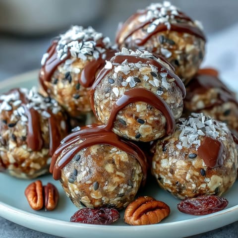 Homemade oat and honey energy balls with sunflower seeds and chocolate chips, a delicious nut-free treat.