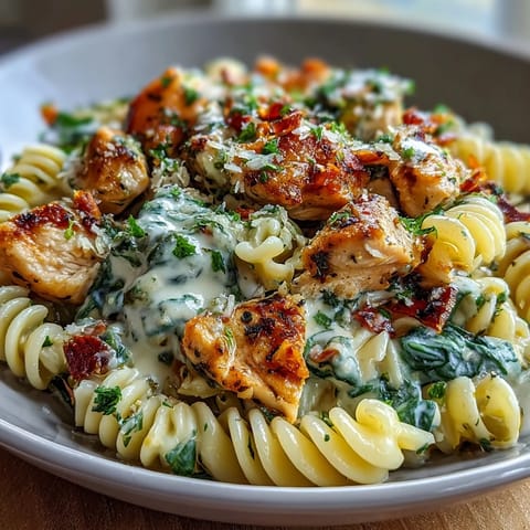 Lemon orzo with chicken and spinach, a creamy, zesty Mediterranean-inspired dish with tender chicken and fresh greens.