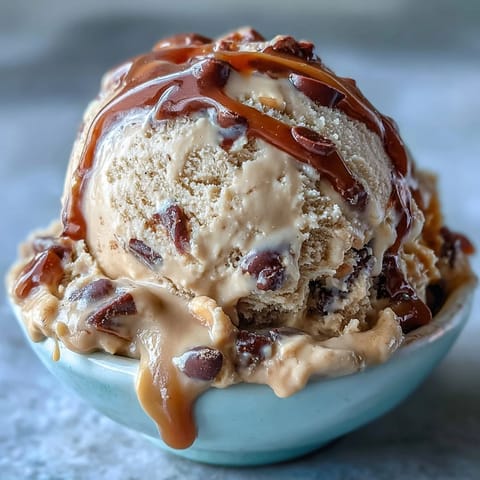 Creamy 4-ingredient peanut butter banana ice cream, a healthy frozen treat.