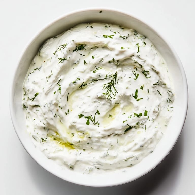 Cool, refreshing Greek Yogurt Ranch Dip, perfect for dipping crunchy carrots and celery sticks, as a snack.