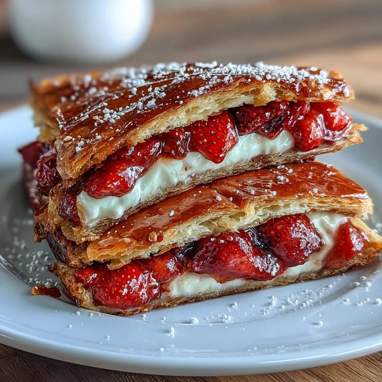 Free-form strawberry almond tart with frangipane, golden flaky crust, fresh berries arranged in rustic dessert.