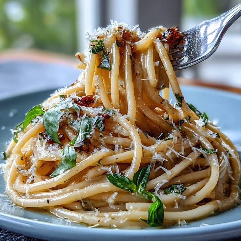 Delicious Spring Pasta Limone, a quick 15-minute vegetarian meal with bright citrus notes.