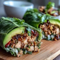 Healthy turkey taco lettuce wraps filled with seasoned ground turkey and fresh vegetables for a light, gluten-free meal.  