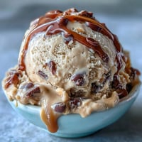 Creamy 4-ingredient peanut butter banana ice cream, a healthy frozen treat.