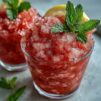 Vibrant Frozen Watermelon Lemonade Slushie, naturally sweet and perfectly frosty.